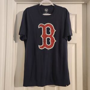 '47 Boston Mens Tshirt Blue Large "B" Logo L